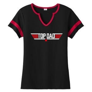 Top Dad Funny 80s Father Air Humor Movie Gun Fathers Day Ladies Halftime Notch Neck Tee