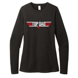 Top Dad Funny 80s Father Air Humor Movie Gun Fathers Day Womens CVC Long Sleeve Shirt