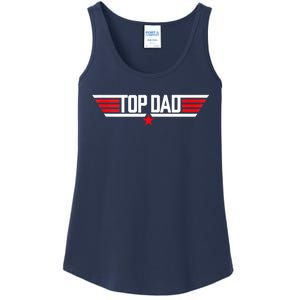 Top Dad Funny 80s Father Air Humor Movie Gun Fathers Day Ladies Essential Tank