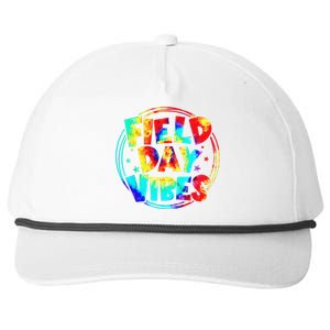 Tie Dye Field Day Vibes Last Day Of School Field Day Teacher Snapback Five-Panel Rope Hat