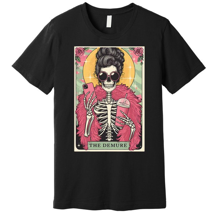 The Demure Funny Tarot Card Meme Premium T-Shirt