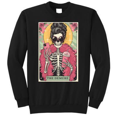 The Demure Funny Tarot Card Meme Tall Sweatshirt