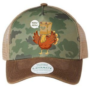 Thanksgiving Day Fake Cat Turkey Meow Animal Farmer Legacy Tie Dye Trucker Hat