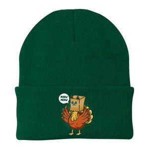 Thanksgiving Day Fake Cat Turkey Meow Animal Farmer Knit Cap Winter Beanie