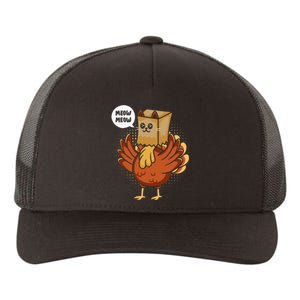 Thanksgiving Day Fake Cat Turkey Meow Animal Farmer Yupoong Adult 5-Panel Trucker Hat