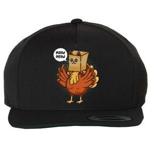 Thanksgiving Day Fake Cat Turkey Meow Animal Farmer Wool Snapback Cap