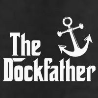 The Dockfather Funny Boating Fishing Boat Dad Captain Boater Adult Drive Performance Visor