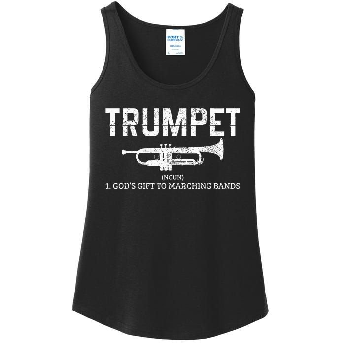 Trumpet Definition Funny Marching Band Musician Gift Ladies Essential Tank