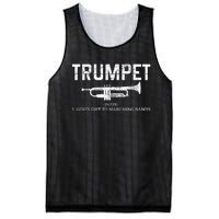 Trumpet Definition Funny Marching Band Musician Gift Mesh Reversible Basketball Jersey Tank