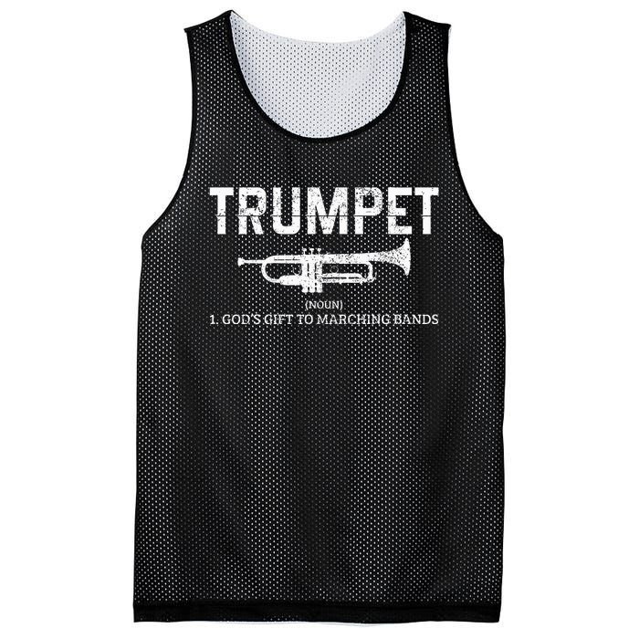 Trumpet Definition Funny Marching Band Musician Gift Mesh Reversible Basketball Jersey Tank