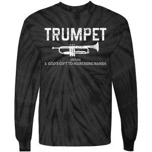 Trumpet Definition Funny Marching Band Musician Gift Tie-Dye Long Sleeve Shirt