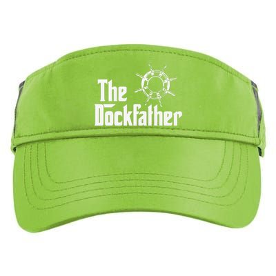 The Dockfather Funny Boating Fishing Boat Dad Captain Boater Gift Adult Drive Performance Visor