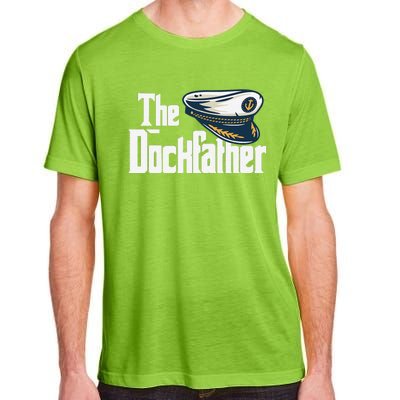 The Dockfather Funny Boating Fishing Boat Dad Captain Boater Adult ChromaSoft Performance T-Shirt