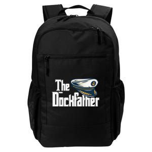 The Dockfather Funny Boating Fishing Boat Dad Captain Boater Daily Commute Backpack