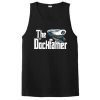 The Dockfather Funny Boating Fishing Boat Dad Captain Boater PosiCharge Competitor Tank