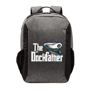 The Dockfather Funny Boating Fishing Boat Dad Captain Boater Vector Backpack