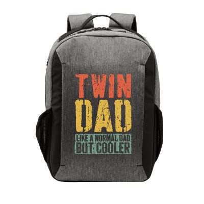 Twin Dad FatherS Day Dad Of Twins Vector Backpack