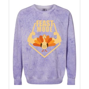 Thanksgiving Day Feast Mode Teens And Gift Colorblast Crewneck Sweatshirt