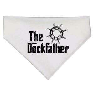 The Dockfather Funny Boating Fishing Boat Dad Captain Boater USA-Made Doggie Bandana