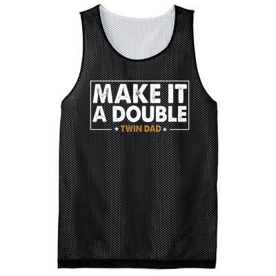 Twin Dad Fathers Daddy Family Mesh Reversible Basketball Jersey Tank