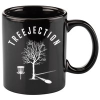 Treejection Disc Golf Funny Sports Tree Disc Golf Player 11oz C Handle Ceramic Mug