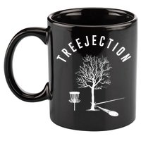 Treejection Disc Golf Funny Sports Tree Disc Golf Player 11oz C Handle Ceramic Mug