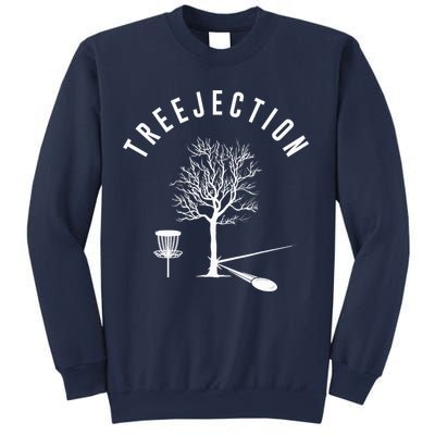 Treejection Disc Golf Funny Sports Tree Disc Golf Player Sweatshirt