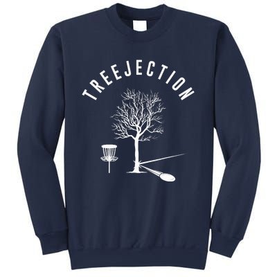 Treejection Disc Golf Funny Sports Tree Disc Golf Player Sweatshirt