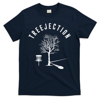 Treejection Disc Golf Funny Sports Tree Disc Golf Player T-Shirt