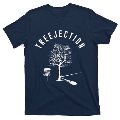 Treejection Disc Golf Funny Sports Tree Disc Golf Player T-Shirt