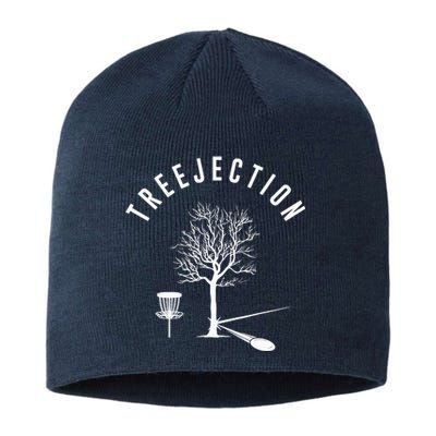 Treejection Disc Golf Funny Sports Tree Disc Golf Player Sustainable Beanie