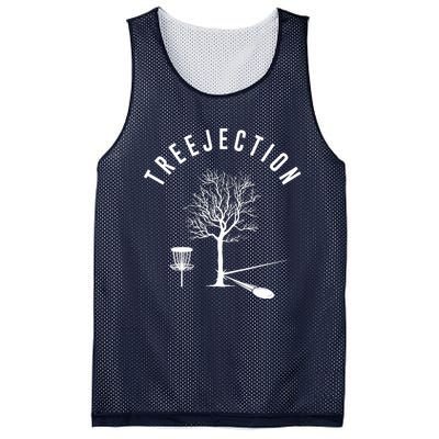 Treejection Disc Golf Funny Sports Tree Disc Golf Player Mesh Reversible Basketball Jersey Tank