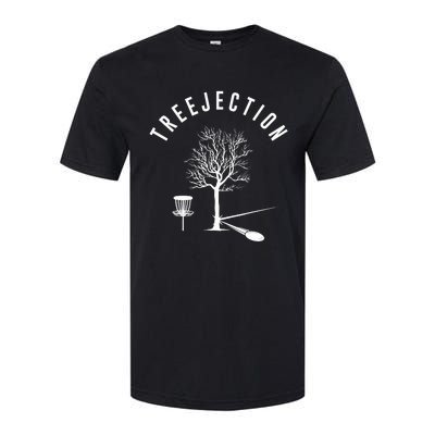 Treejection Disc Golf Funny Sports Tree Disc Golf Player Softstyle CVC T-Shirt