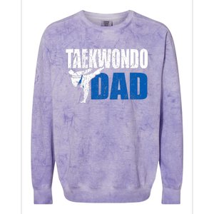 Taekwondo Dad Gift Idea Funny Fan Taekwondo Costume Colorblast Crewneck Sweatshirt