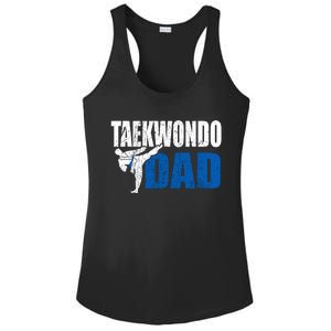 Taekwondo Dad Gift Idea Funny Fan Taekwondo Costume Ladies PosiCharge Competitor Racerback Tank