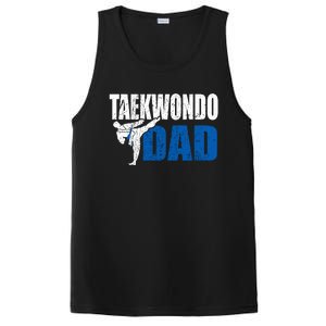 Taekwondo Dad Gift Idea Funny Fan Taekwondo Costume PosiCharge Competitor Tank