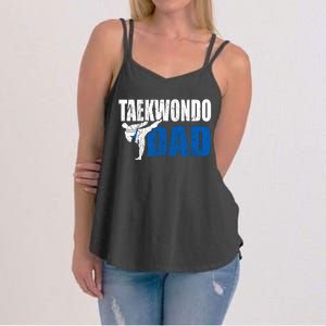 Taekwondo Dad Gift Idea Funny Fan Taekwondo Costume Women's Strappy Tank