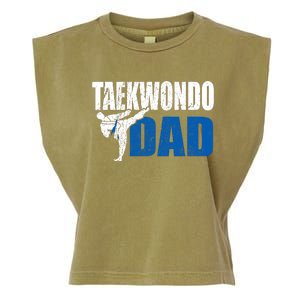 Taekwondo Dad Gift Idea Funny Fan Taekwondo Costume Garment-Dyed Women's Muscle Tee