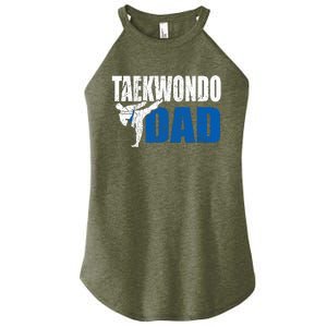 Taekwondo Dad Gift Idea Funny Fan Taekwondo Costume Women's Perfect Tri Rocker Tank