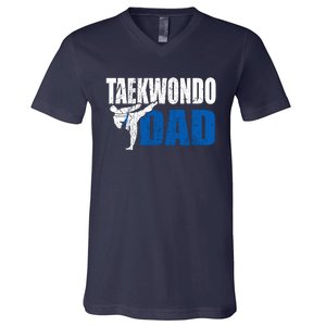 Taekwondo Dad Gift Idea Funny Fan Taekwondo Costume V-Neck T-Shirt