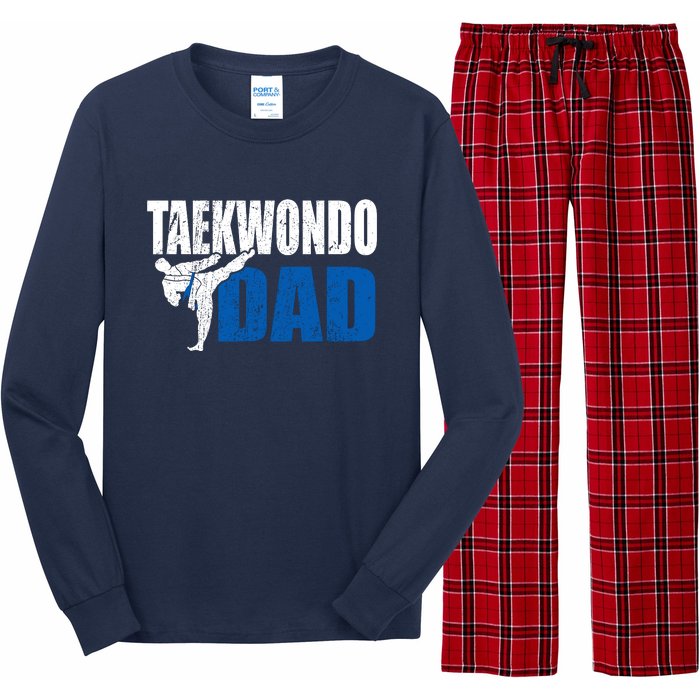 Taekwondo Dad Gift Idea Funny Fan Taekwondo Costume Long Sleeve Pajama Set