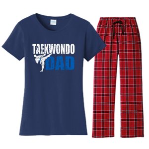 Taekwondo Dad Gift Idea Funny Fan Taekwondo Costume Women's Flannel Pajama Set