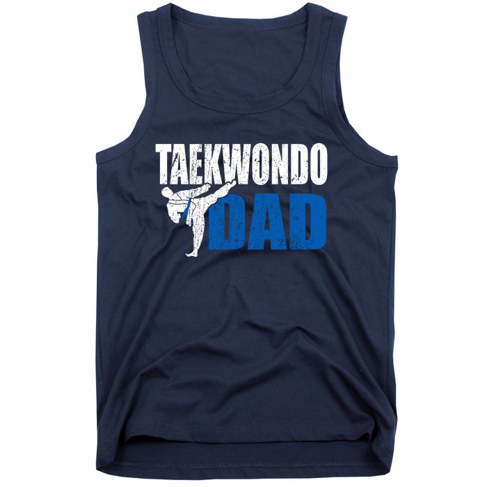 Taekwondo Dad Gift Idea Funny Fan Taekwondo Costume Tank Top