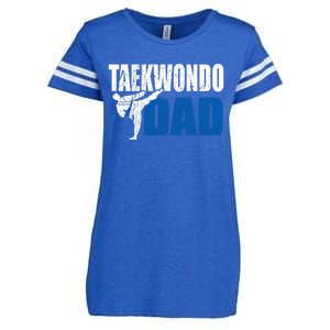 Taekwondo Dad Gift Idea Funny Fan Taekwondo Costume Enza Ladies Jersey Football T-Shirt