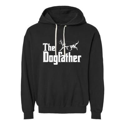 The Dogfather German Shepherd Funny Gift Garment-Dyed Fleece Hoodie