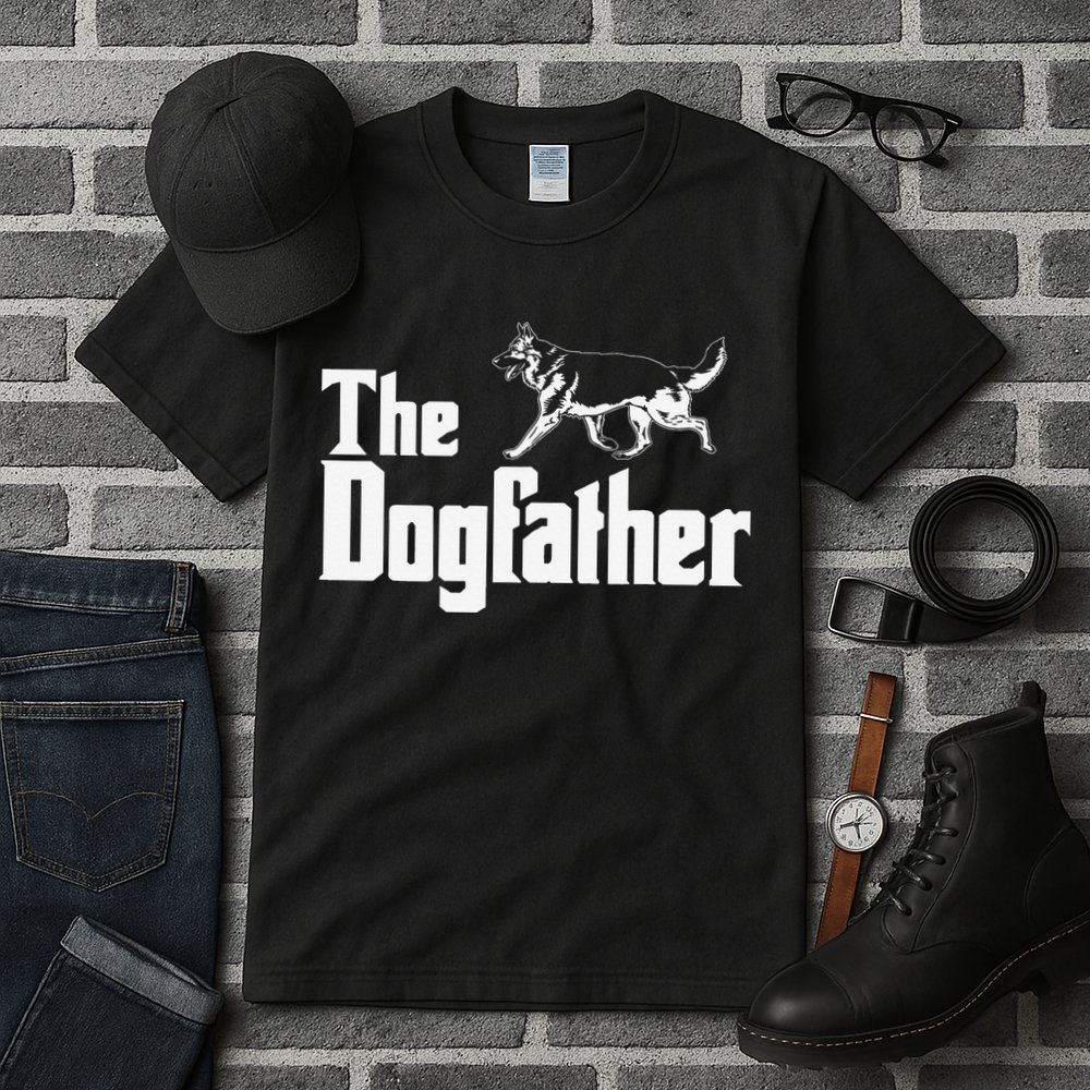 The Dogfather German Shepherd Funny Gift Tall T-Shirt