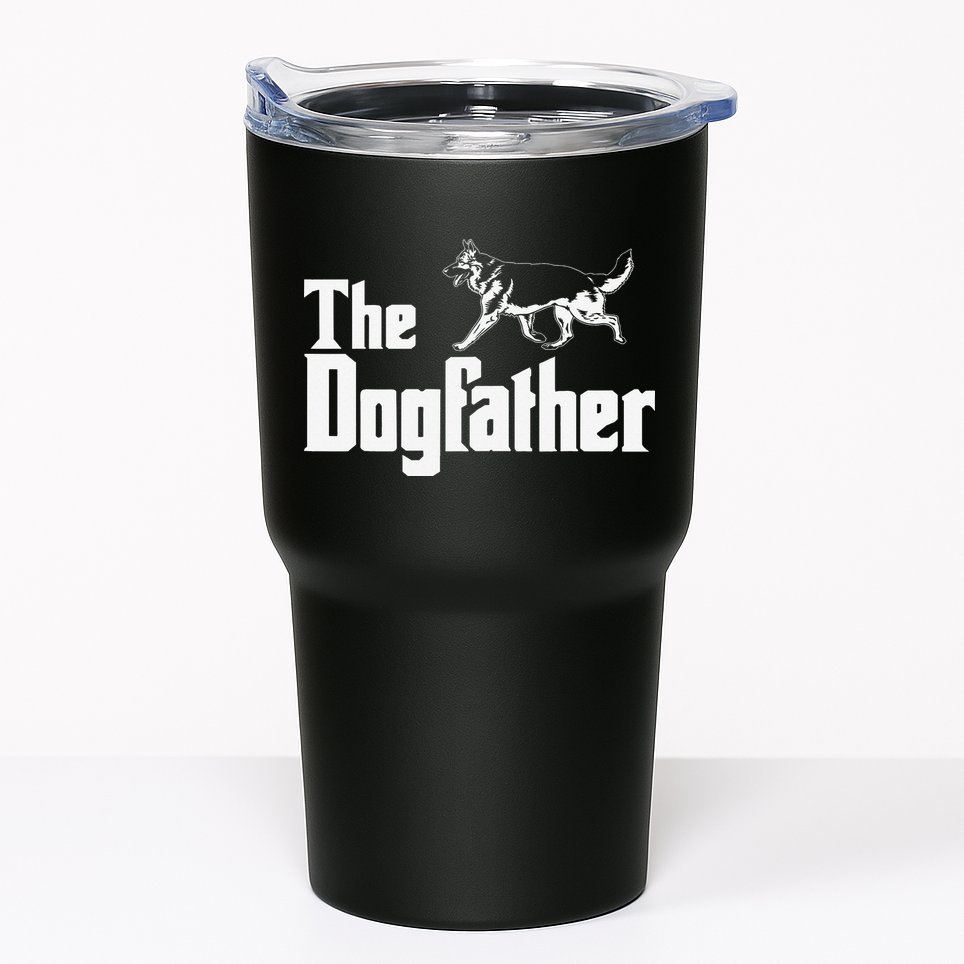 The Dogfather German Shepherd Funny Gift Tumbler