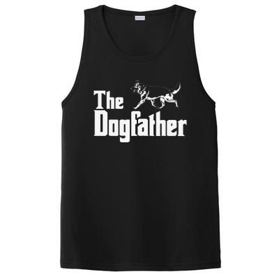 The Dogfather German Shepherd Funny Gift PosiCharge Competitor Tank