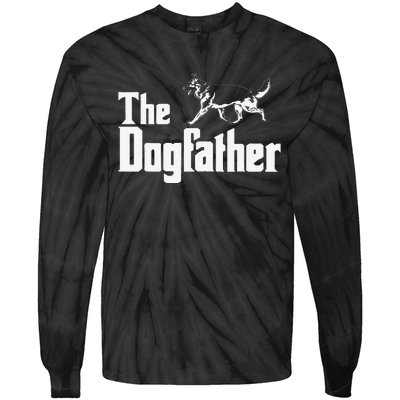 The Dogfather German Shepherd Funny Gift Tie-Dye Long Sleeve Shirt