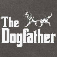 The Dogfather German Shepherd Funny Gift Cotton Canvas Backpack